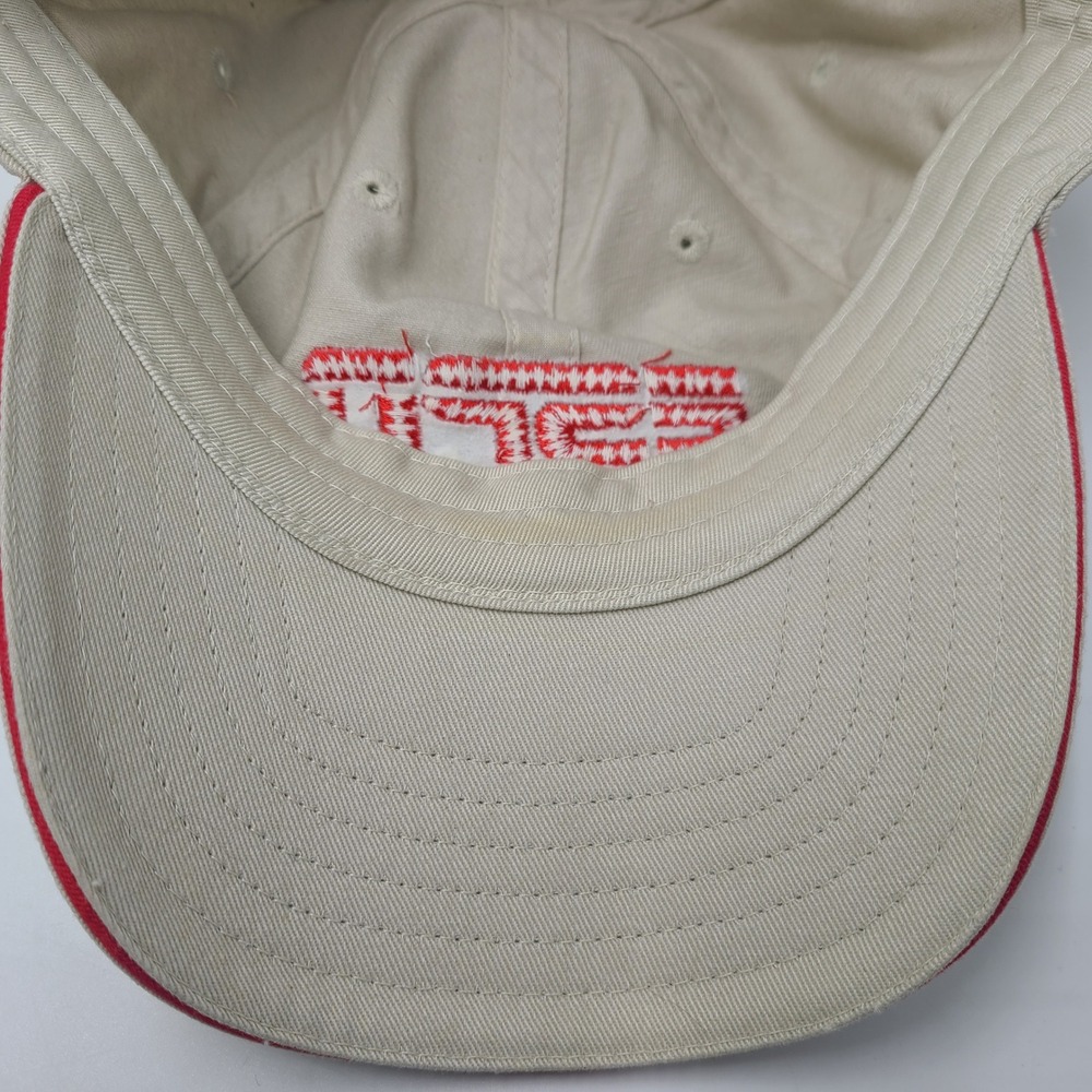 Vintage ESPN Hat Strapback Beige The Magazine Promo Casual Baseball Dad Cap Men - Picture 10 of 12